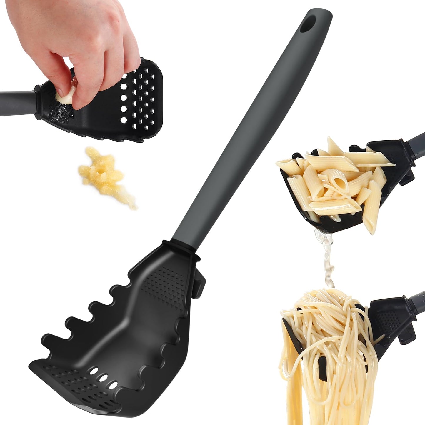 All-in-1 Multifunctional Kitchen Spoon | Egg Separator, Masher, Skimmer, Grinder & More | Heat-Resistant & Space-Saving Design