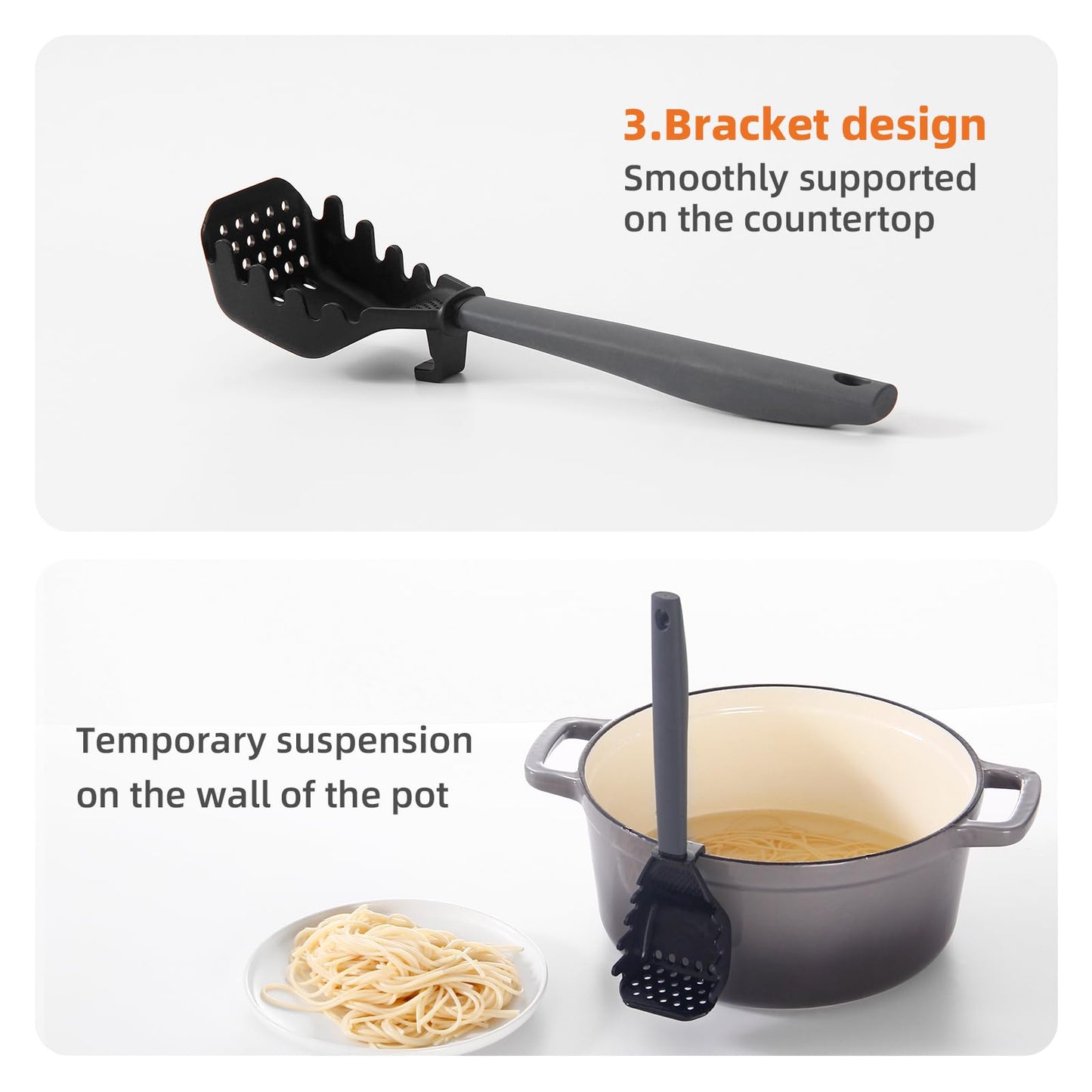 All-in-1 Multifunctional Kitchen Spoon | Egg Separator, Masher, Skimmer, Grinder & More | Heat-Resistant & Space-Saving Design