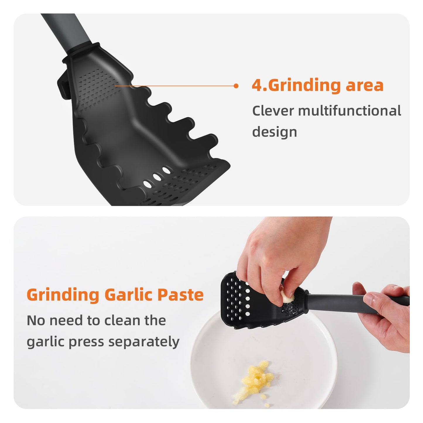 All-in-1 Multifunctional Kitchen Spoon | Egg Separator, Masher, Skimmer, Grinder & More | Heat-Resistant & Space-Saving Design