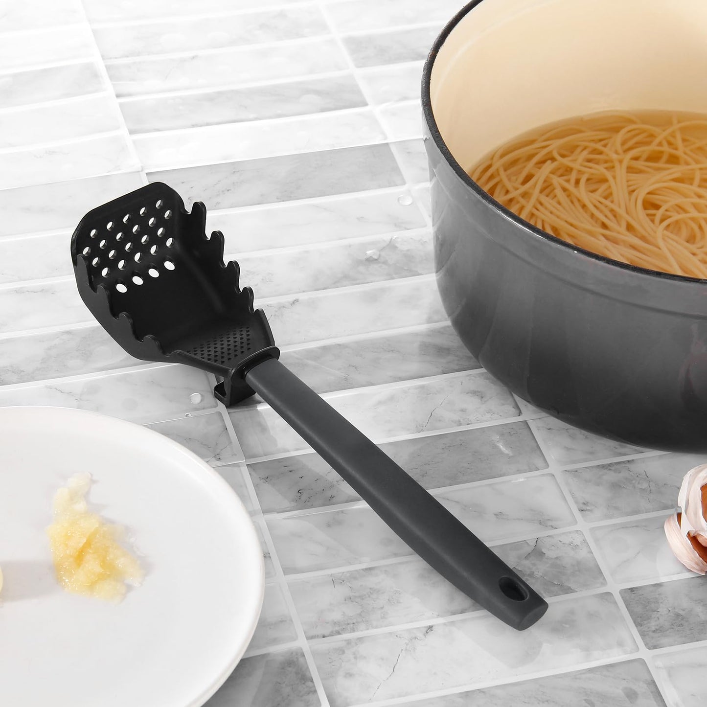 All-in-1 Multifunctional Kitchen Spoon | Egg Separator, Masher, Skimmer, Grinder & More | Heat-Resistant & Space-Saving Design