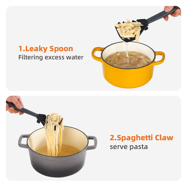 All-in-1 Multifunctional Kitchen Spoon | Egg Separator, Masher, Skimmer, Grinder & More | Heat-Resistant & Space-Saving Design