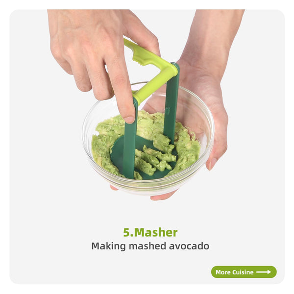 All-in-1 Avocado Slicer Cutter Tool – Avocado Pitter, Slicer, Peeler & Masher – Food-Grade Plastic, Safe & Easy to Use, Dishwasher Safe