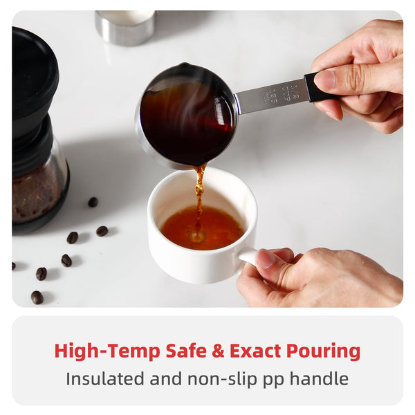 Magnetic Stackable Stainless Steel Measuring cups and spoons set,4 Magnetic measuring cups,4 magnetic measuring spoons