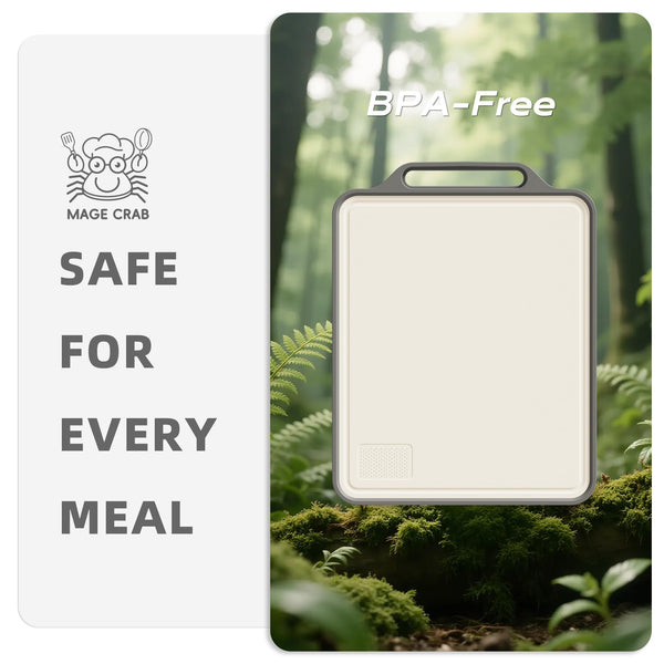 Stainless Steel Cutting Board Non toxic cuttings board for kitchen Double Sided Food Grade,Kitchen Meat Butcher Block,with Handle and Sink Cutting Board (15.5"×12")